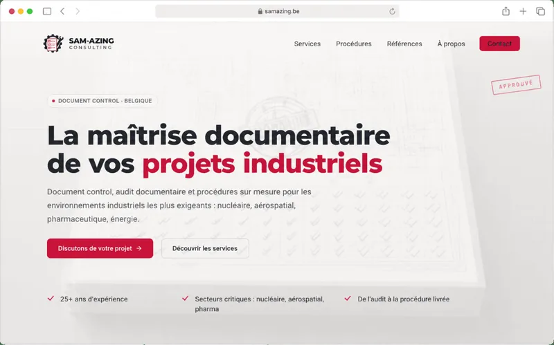 Capture du site Sam-Azing Consulting